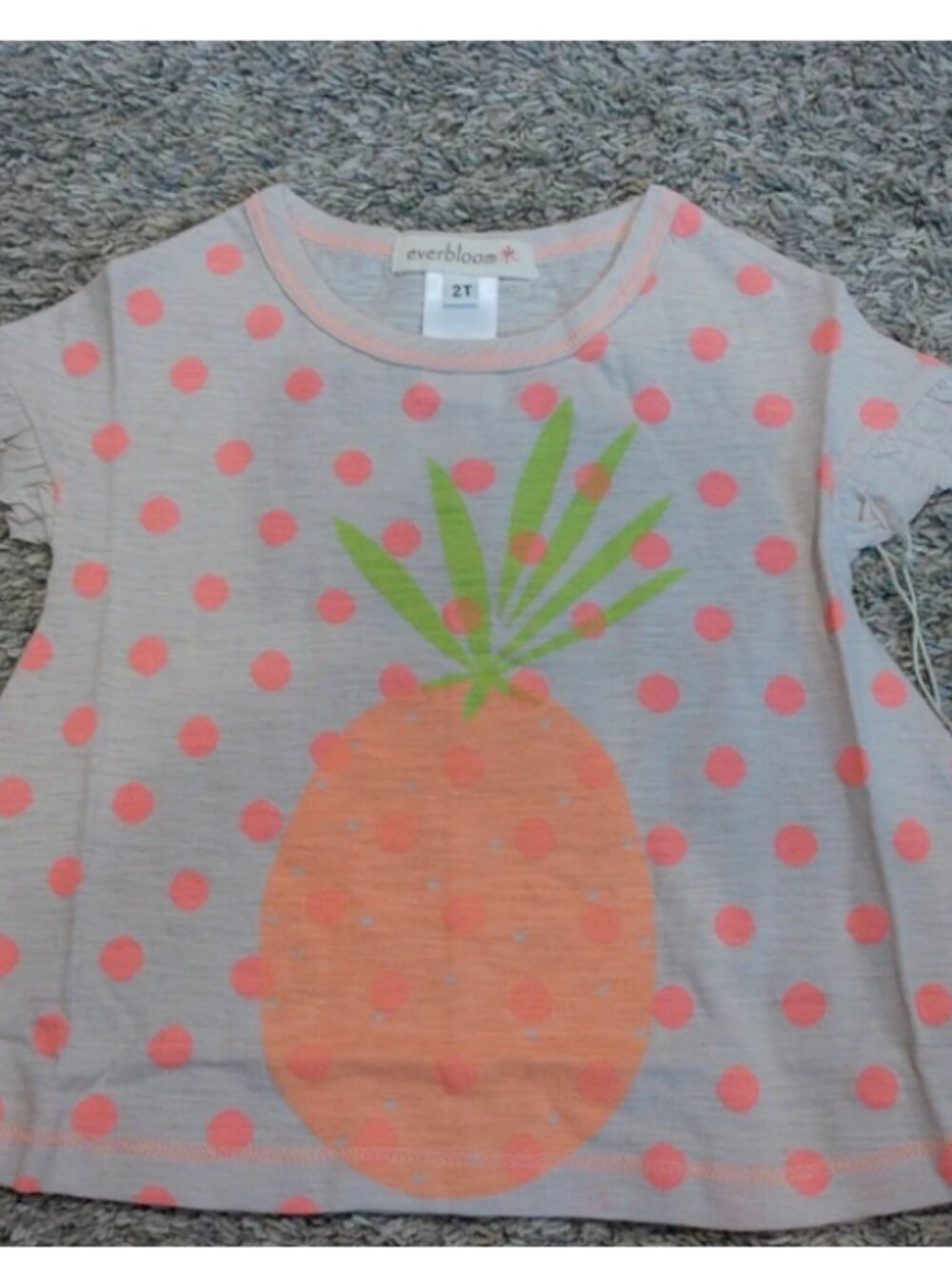 Pineapple tee, 100% cotton, many sizes available